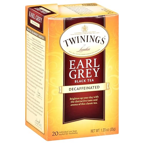 Twinings Earl Grey Descafeinado - 20 bolsas de té
