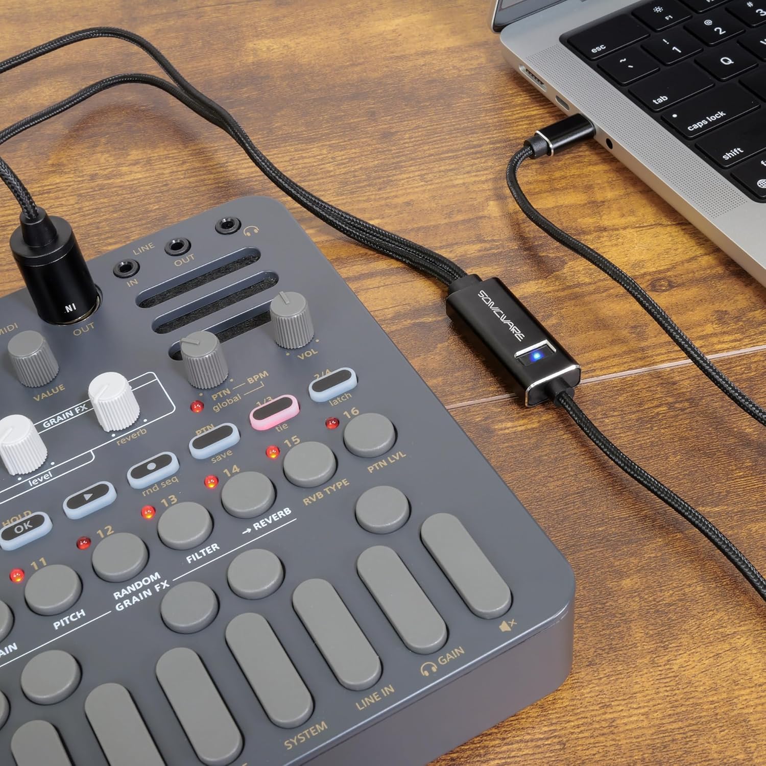 SONICWARE USB-C MIDI Interface Cable [Limited Production] – Professional-Grade, Plug & Play, Built for Serious Musicians