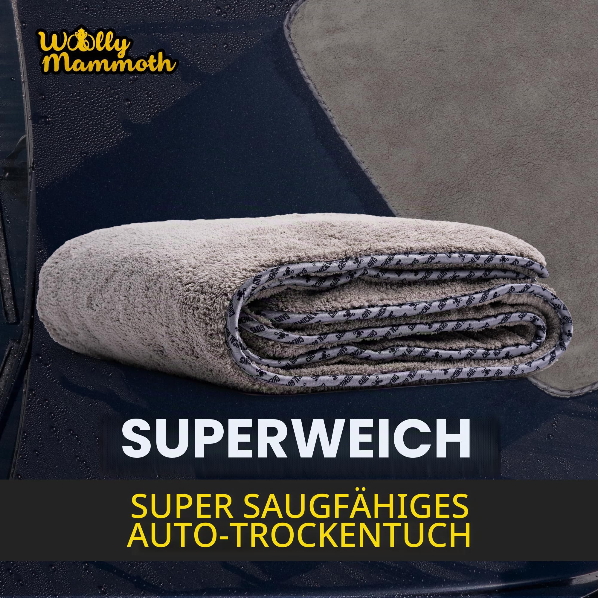 Chemical Guys Woolly Mammoth Microfiber Dryer Towel - 36x25''