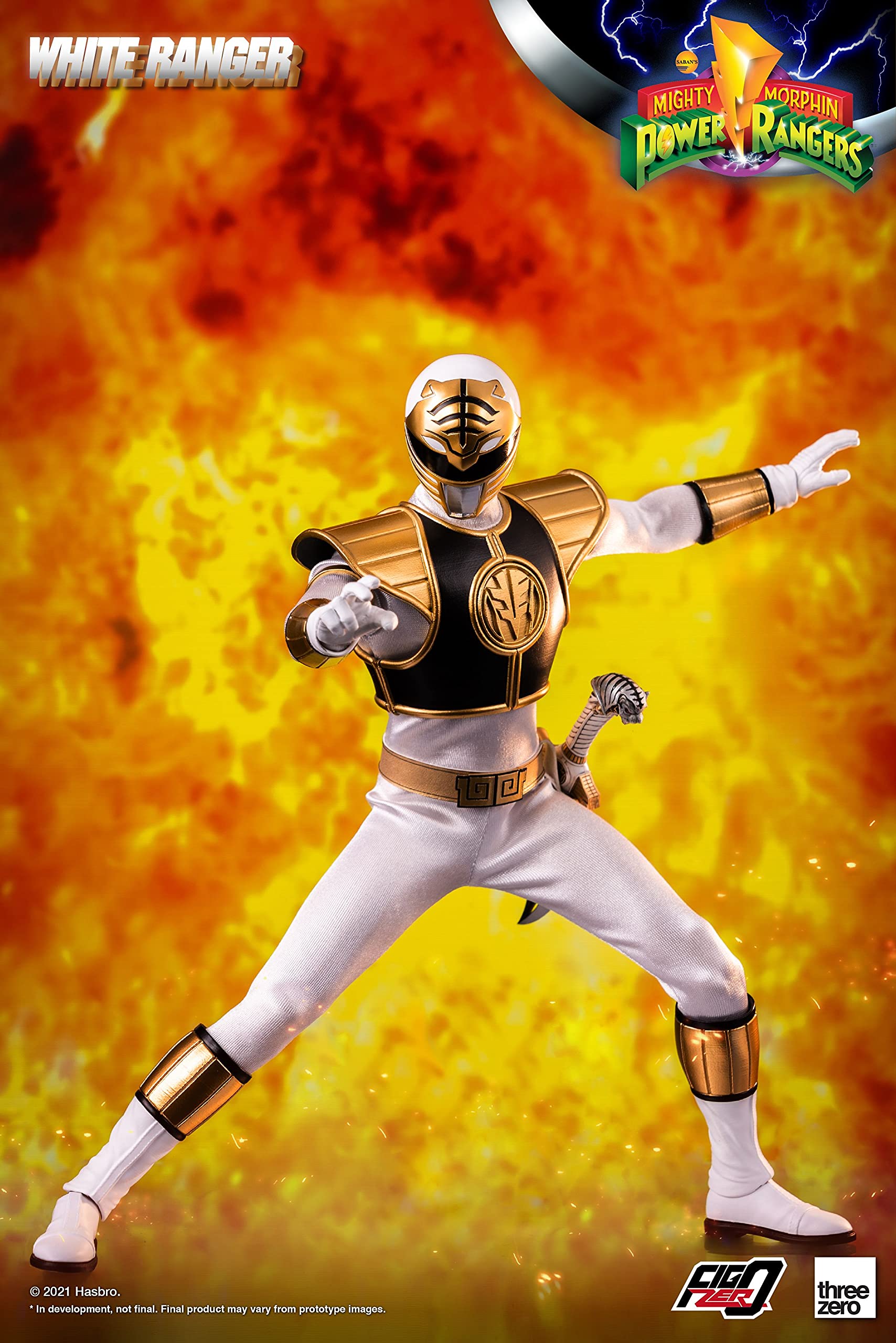 ThreeZero Mighty Morphin Power Rangers: White Ranger 1:6 Scale