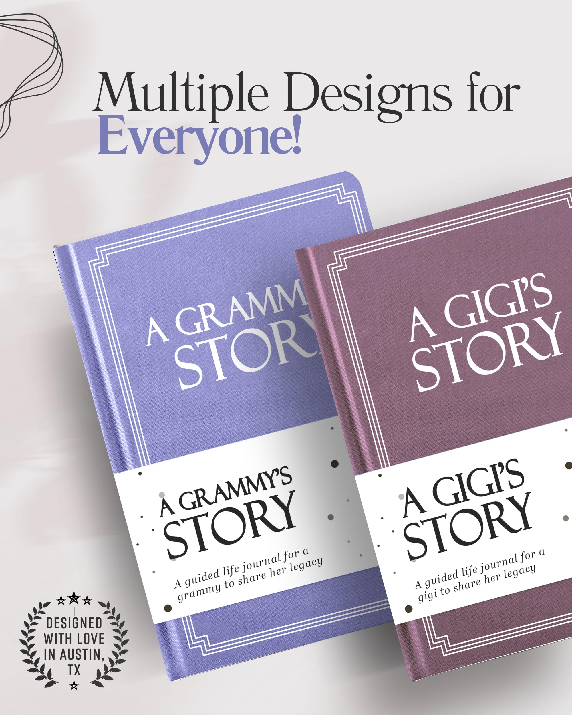 Grammy's Life Story Journal (Hardcover): ein bedeutungsvolles Andenken für Grammy, um ihre Reise & Erinnerungen zu teilen, Buch enthält über 250 prompt Fragen, sentimentales Geschenk für Muttertag