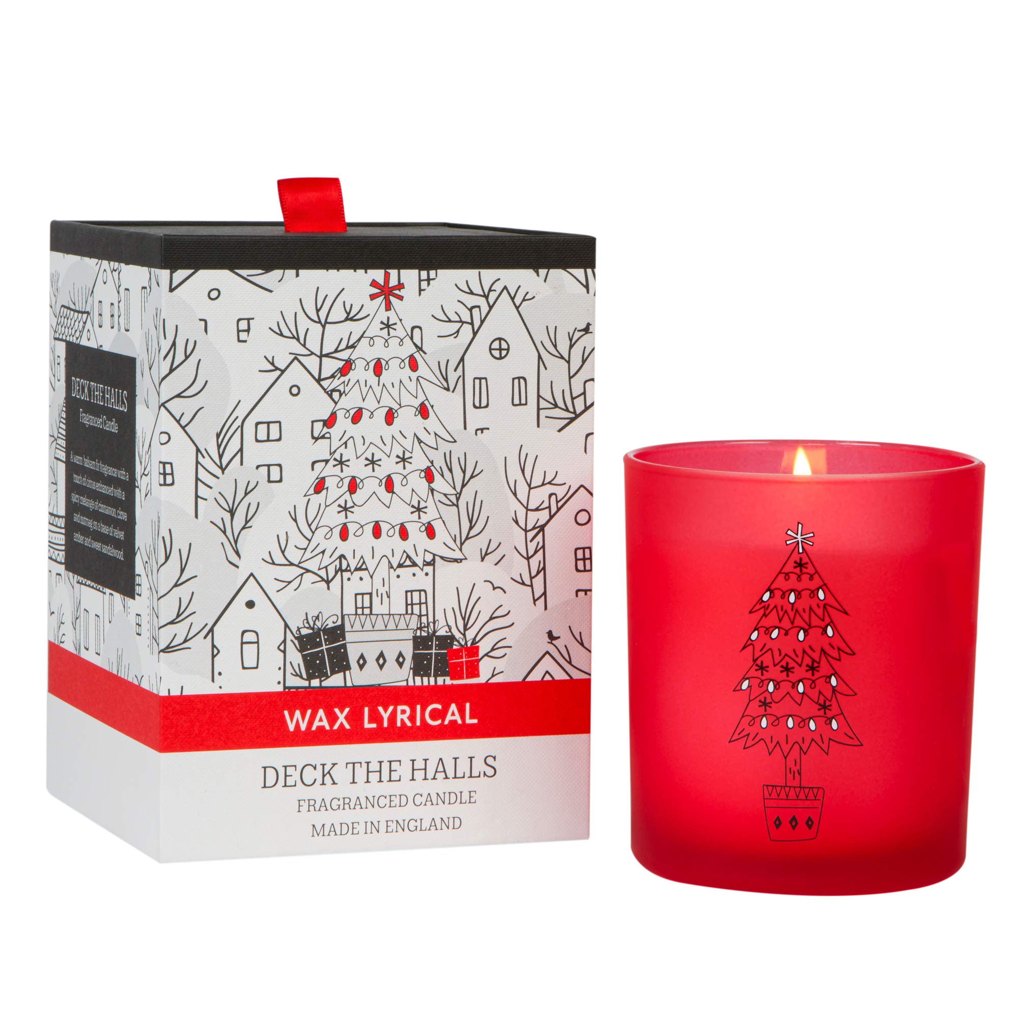 Sponsored Ad – Wax Lyrical Deck the Halls Candle, Red