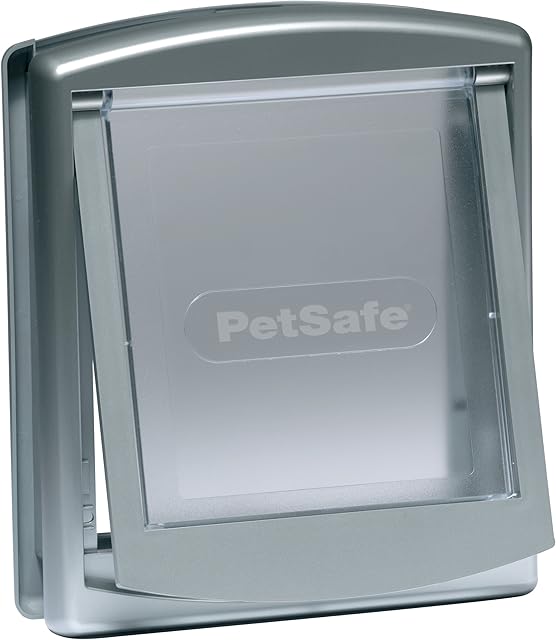 PetSafe Staywell, Convenient, Original 2 Way Pet Door, Fast Installation, Easy Fitting, 2 Way Locking, Cat Flap for All Pets Small - Silver