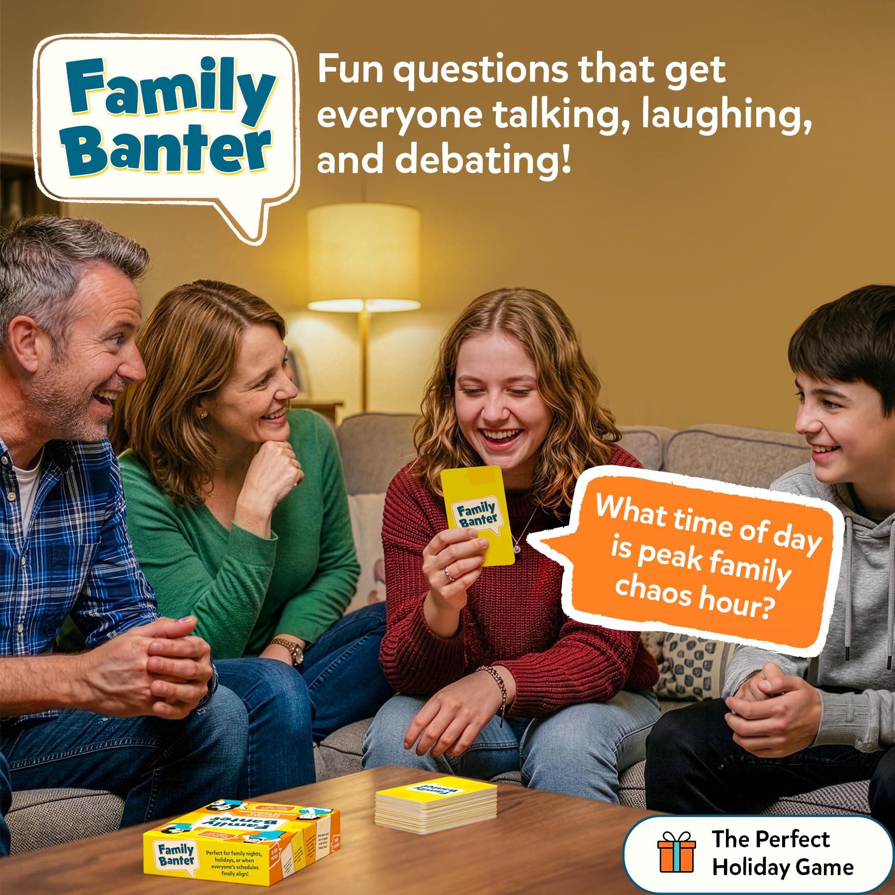 Family Banter Card Game – Fun Conversation Game for Family Game Night
