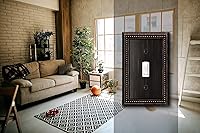 Vista 4 de Henne Bery Sunken Pearls Placa de Pared Decorativa de Servicio Pesado Placa de Interruptor Cubierta de Tomacorriente