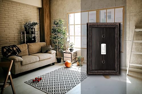 Vista 302 de Henne Bery Sunken Pearls - placa decorativa de pared para interruptor (Palanca simple, 2 unidades, níquel satinado)