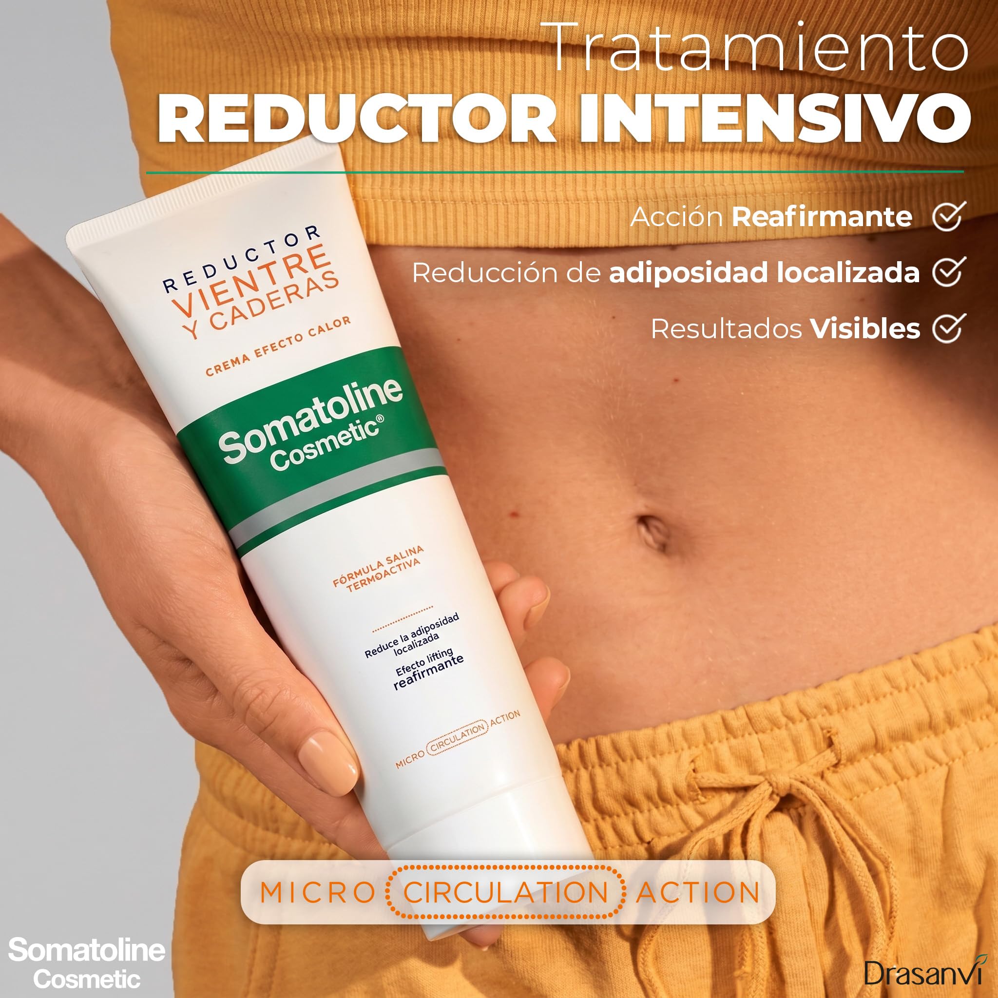 Somatoline Cosmetic Amincissant Ventre et Hanches Crème Effet Chaud 250 ml