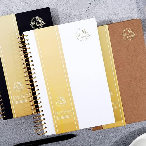 Miniatura 6 de Yoment Cuaderno pequeño en espiral, 300 páginas, cuadernos en espiral de tapa dura, cuaderno de 5.5 x 7.5 pulgadas, cuaderno de rayas