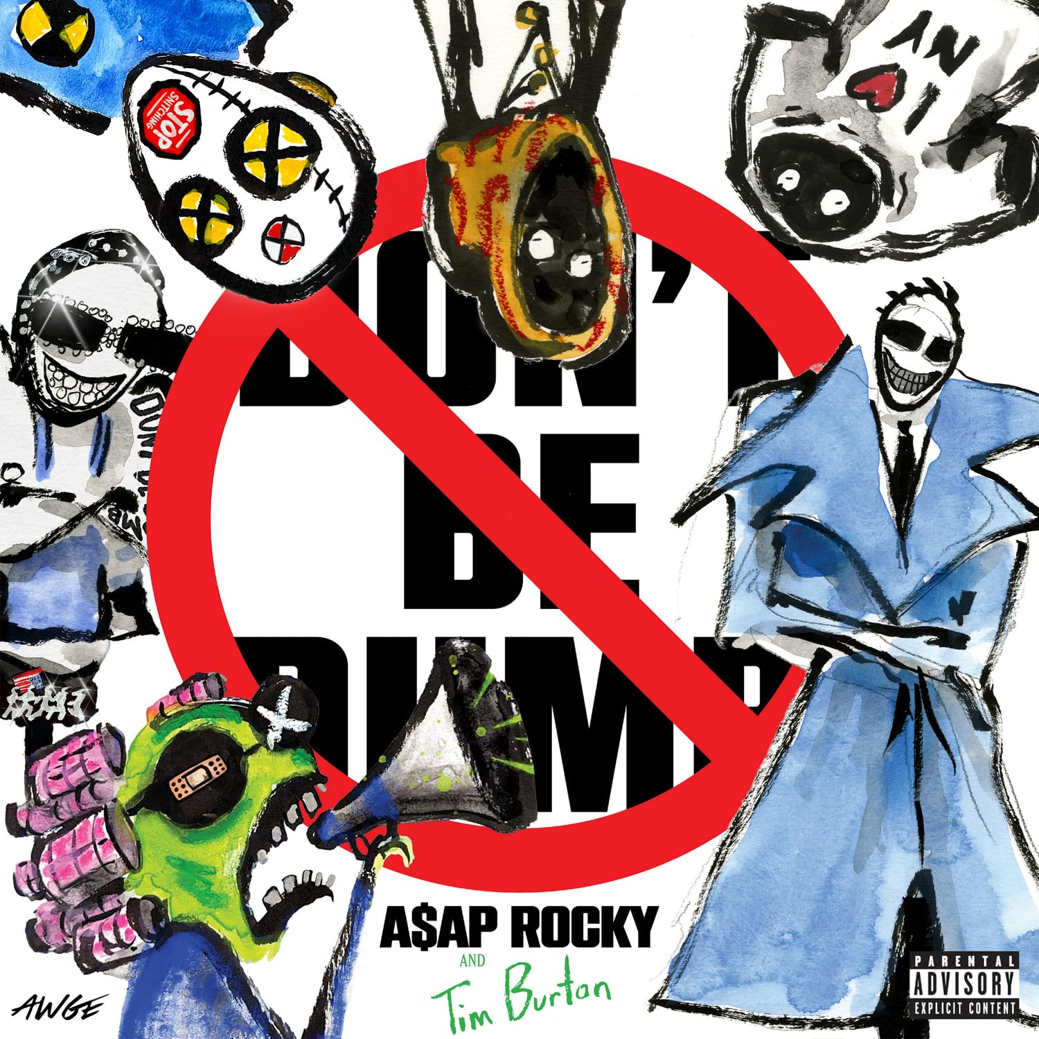 A$AP Rocky - Don't Be Dumb (Columbia) Black & White 2LP Vinyl 12"" Album