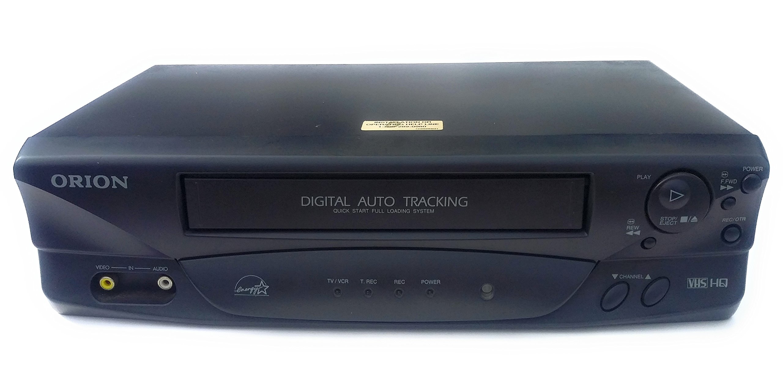 Orion VR0212 Mono VHS VCR Vhs Player With Remote and TV Cables