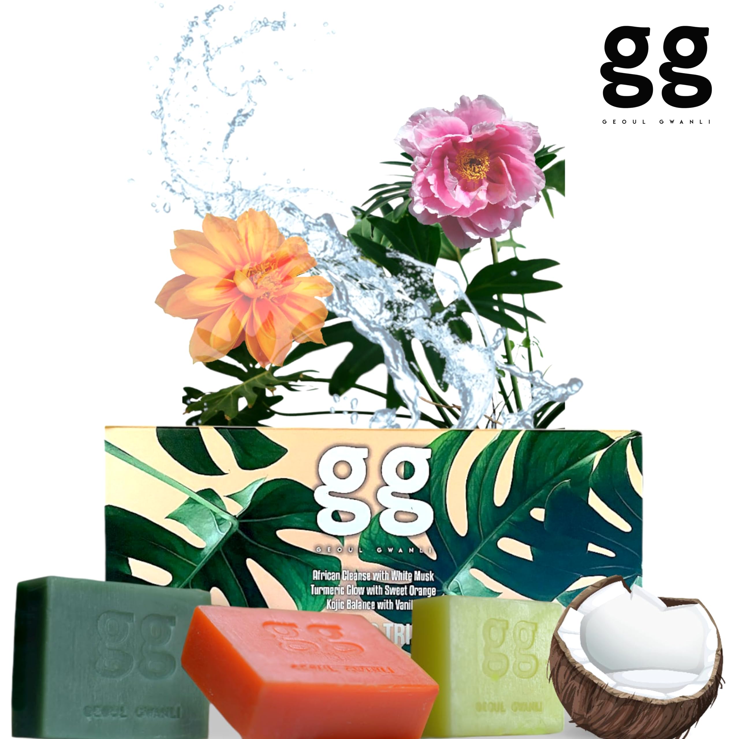 Soap Trinity - African Black Soap Gift Set, 1 g (Pack of 3) - Image 3