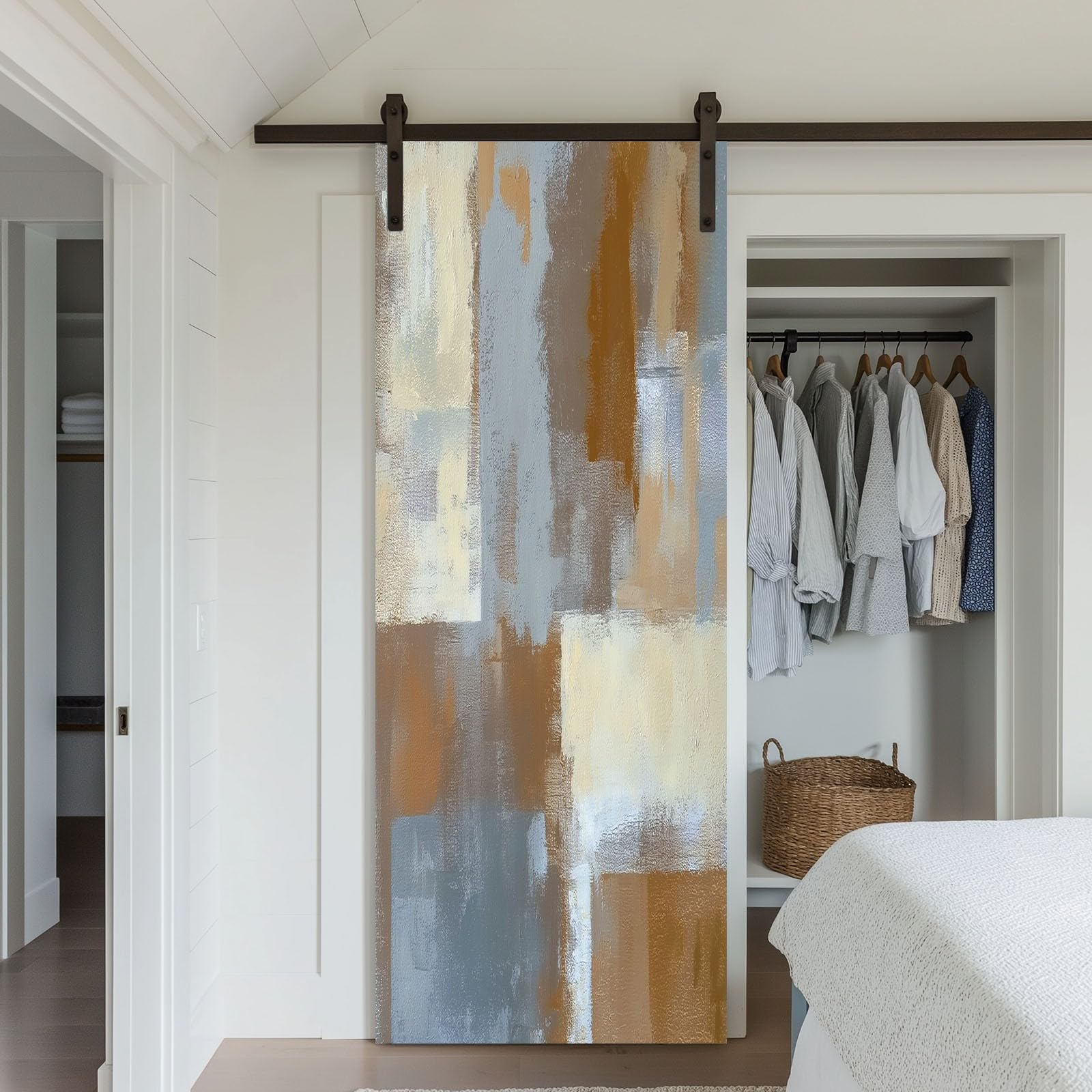 Decorazione murale per interni, motivo astratto, impermeabile, autoadesivo, in PVC, decorazione da parete, stile shabby chic, per camera da letto, soggiorno, 95 x 200 cm (larghezza x altezza)