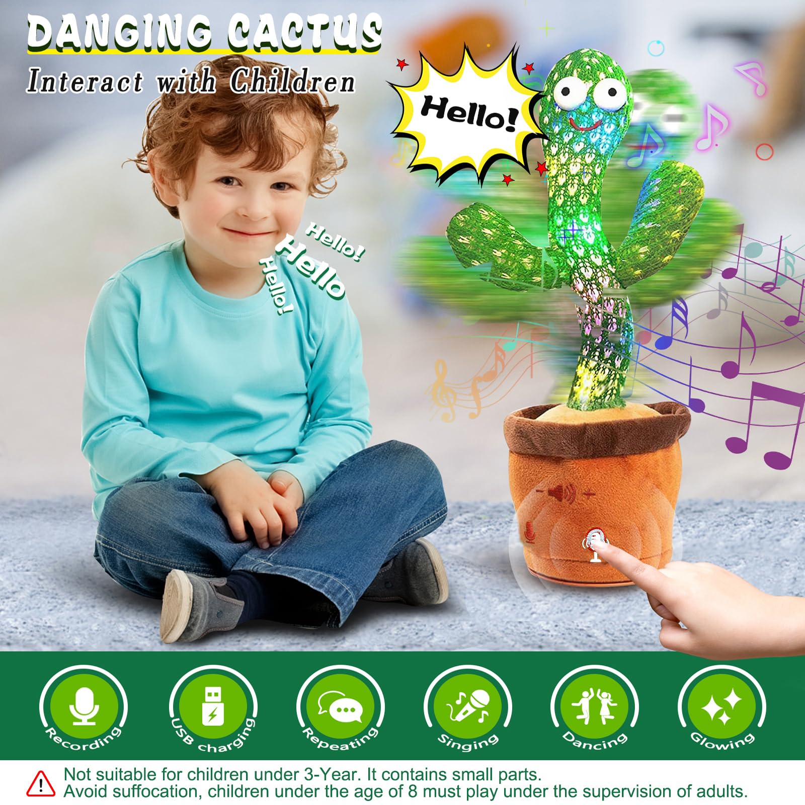 ARIEL-GXR Dancing Cactus Plush Toy - Image 2