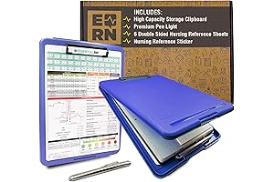 Tribe RN 4-Pocket Nursing Clipboard with Storage
