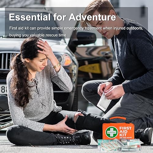 Miniatura 6 de General Medi Kit de primeros auxilios  150 piezas pequeña compacta bolsa de botiquín de primeros auxilios  Incluye paquete frío instantáneo, manta