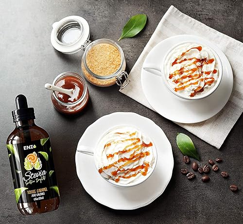 Miniatura 5 de Botella líquida de gotas de stevia de caramelo de caramelo de caramelo de caramelo de caramelo 4 onzas nuestro edulcorante cero calorías 800