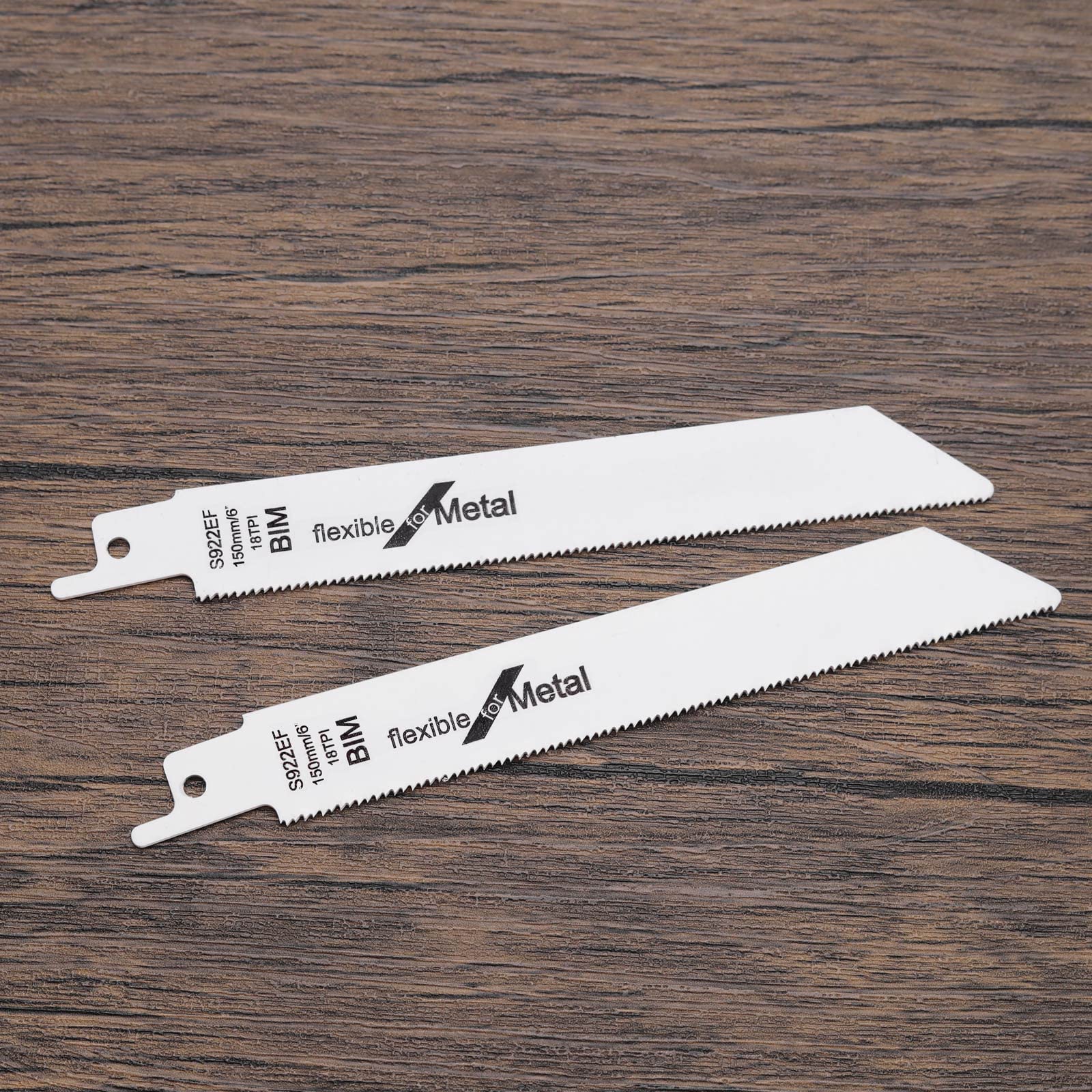 Lot De 10 Lames De Scie Sabre S922EF BIM 150mm 18TPI Pour Métal - Compatible Bosch Dewalt Makita