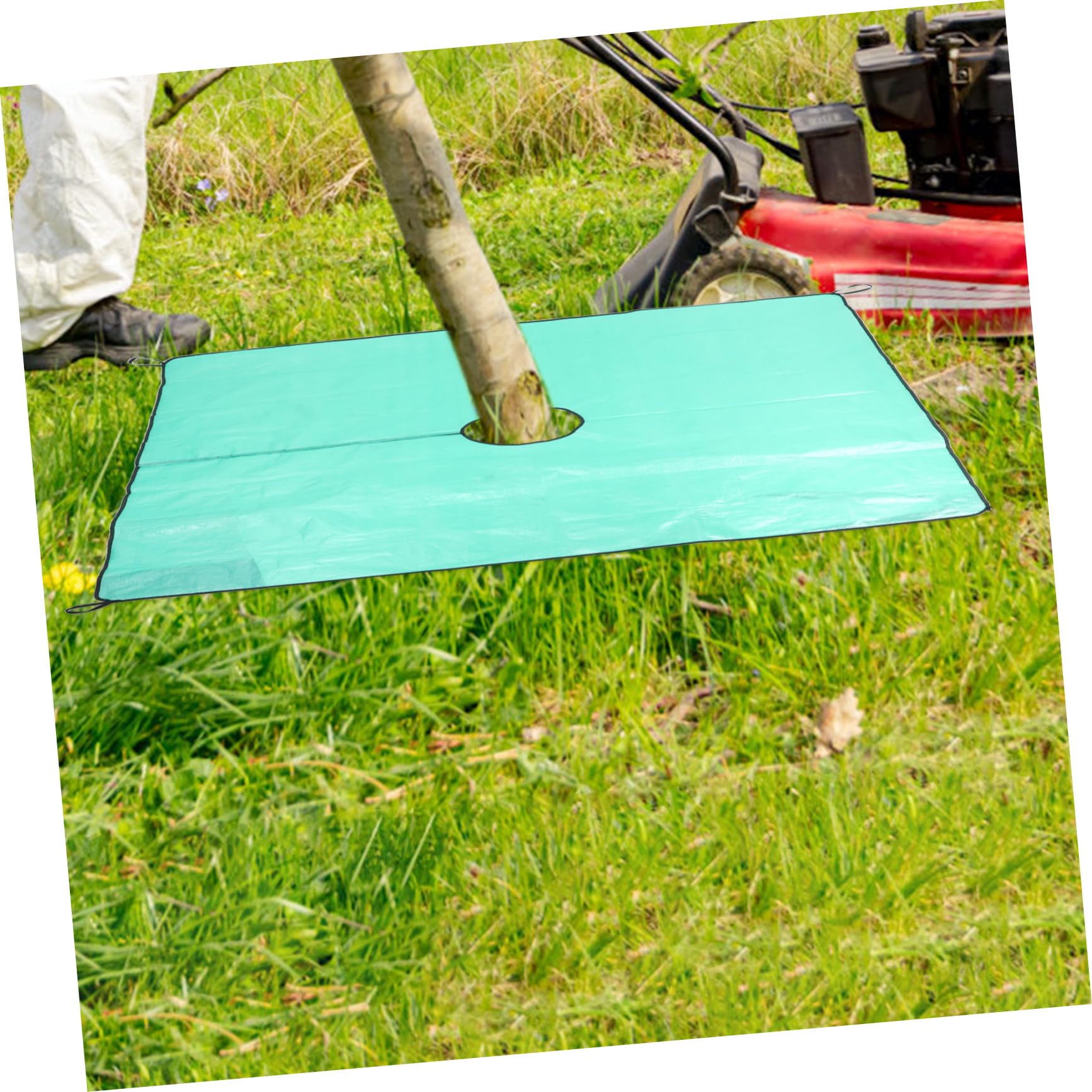 Gatuida Bâche Imperméable avec Trou Central de 30cm Résistante aux Perforations en Pp Facile à Utiliser pour Élagage des Arbres pour Jardin et Ramassage des Feuilles