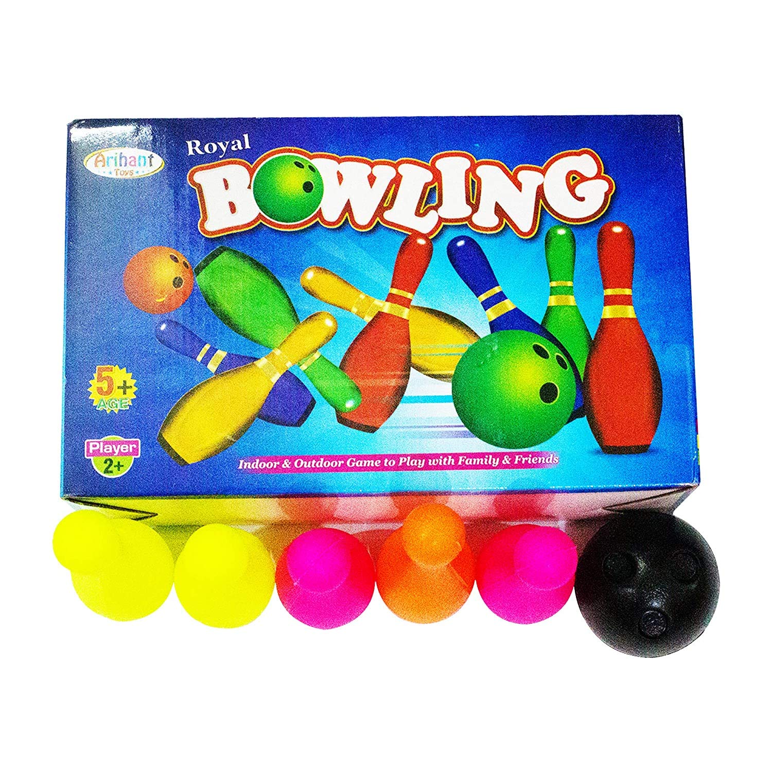 SHRI RADHEE Creations Plastic Light Weight Bowling PIN/Bottles Combo Set for Kids Playing Outdoor and Indoor Sports Game Toy (Large, MULTICOLOURS, 10 PINS/Bottles, 2 Balls, Box Pack)-image-33