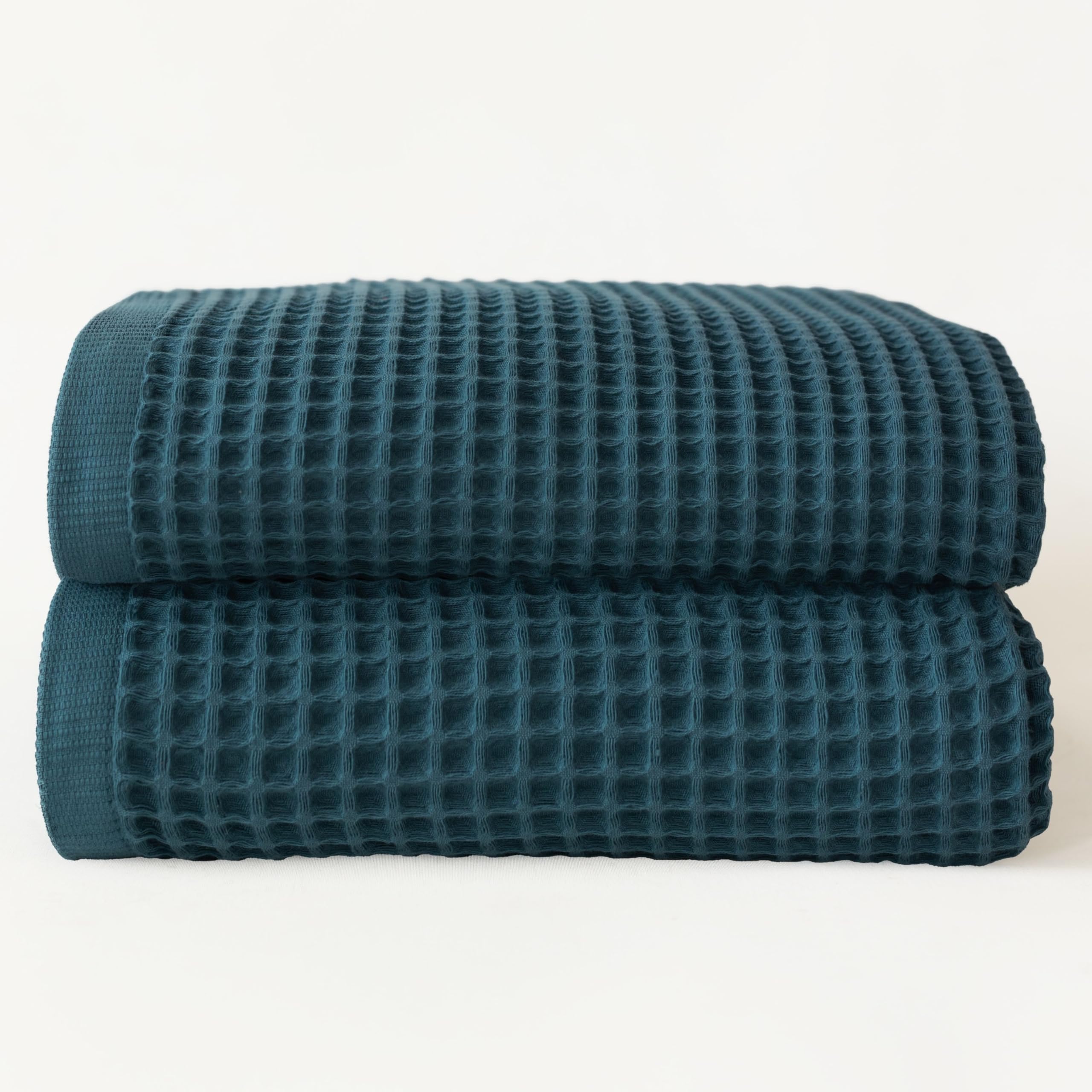 Viva Maison Premium Waffle Bath Towels Pack of 2 Extra Large 35x71 inch - 100% Turkish Cotton, Waffle Weave, Quick Dry, Lint Free, Oversized, Thin