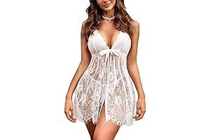 Women's Sexy Lace Lingerie Babydoll Wedding Bridal Chemise