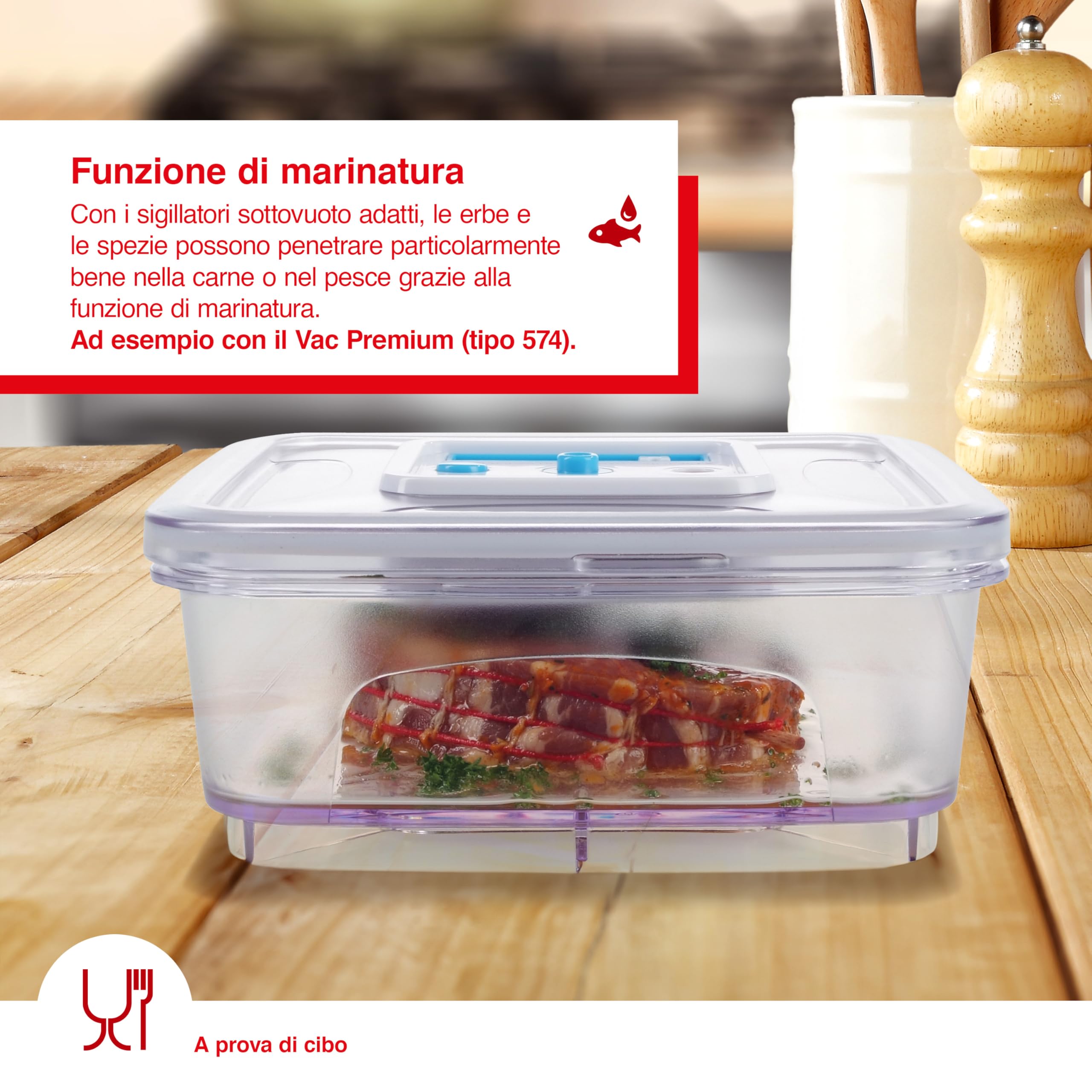 Solis 922.79 Set Recipienti Rettangolari per Sottovuoto, Plastica, Trasparente, 20.4x19x18.7 cm, 2 unità