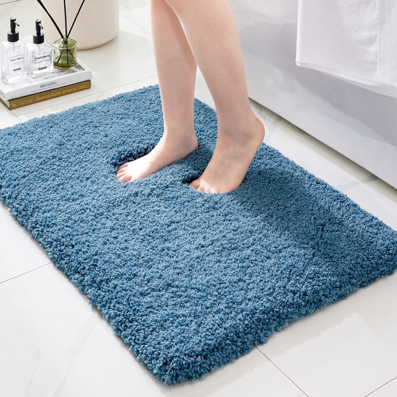 Ruggnovea Shag Bath Rug