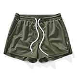 Mens Mesh Running Shorts 3 Inch Quick Dry Gym Athletic Workout Shorts for Men with Pockets