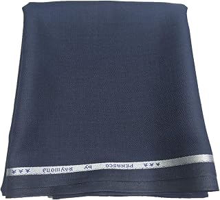 Raymond Men's Viscose 3 m Unstitched Suit Fabric (Navy Blue, Free Size)