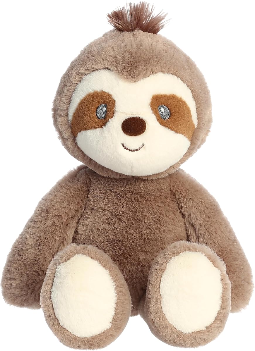 Aurora Adorable Cuddlers Sonny Sloth Baby Stuffed Animal - Security and Sleep Aid - Comforting Companion - Brown 14 Inches