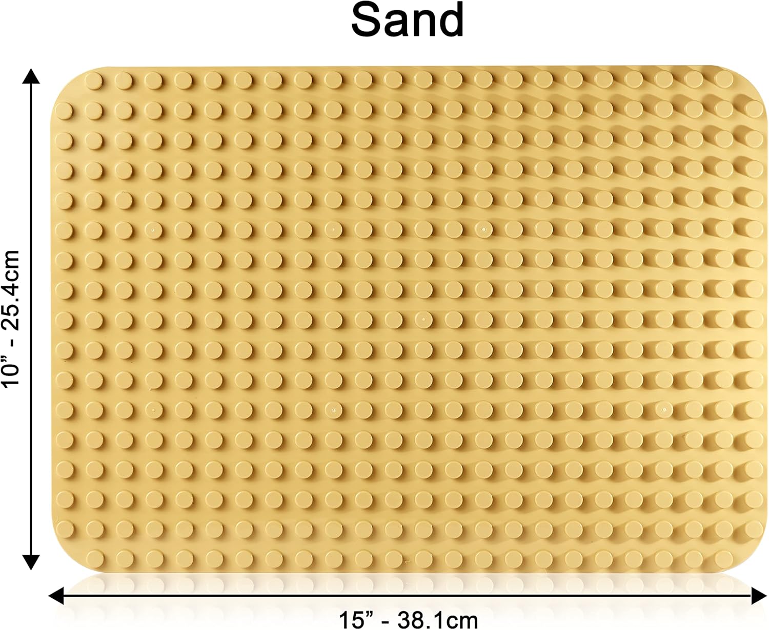 Apostrophe Games Large Building Blocks Base Plates Compatible with All Major Brands – 15 x 10 Inches for Construction Bricks – 4-Pack Multicolor for Table and Floor Use, STEM Learning