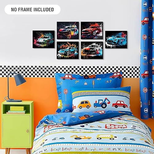 Miniatura 4 de Impresiones artísticas para pared de automóvil, carteles modernos de automóvil, carteles de autos de carreras callejeras, decoración de pared de