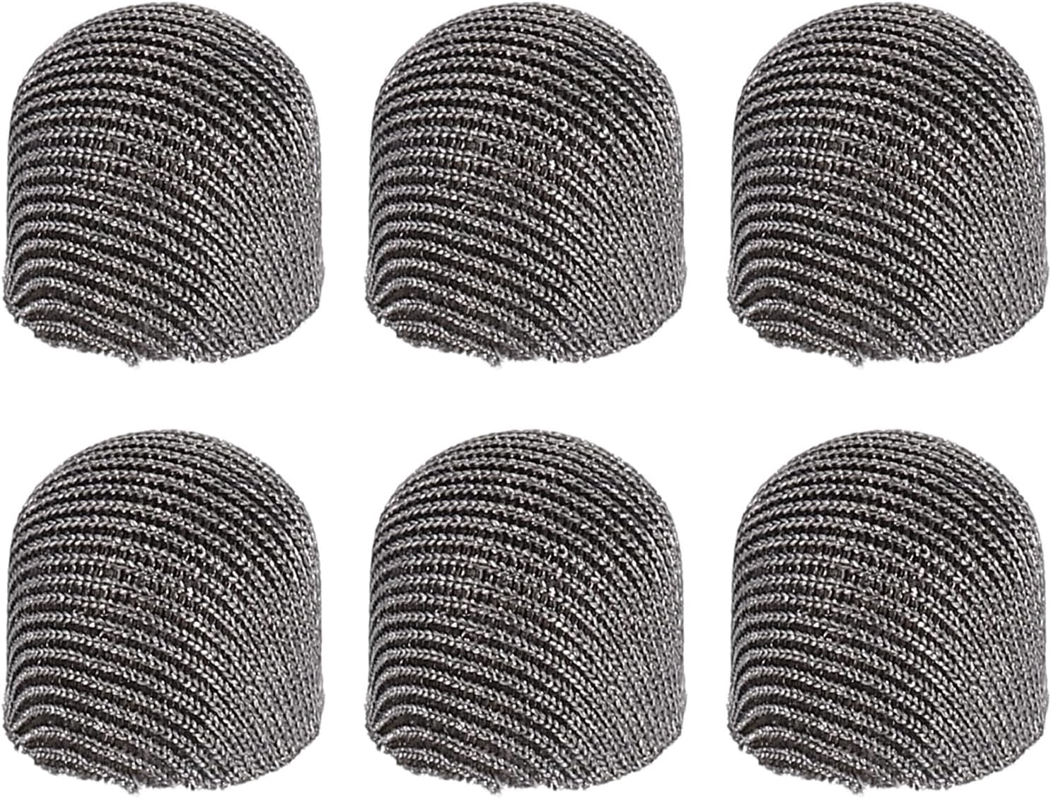 PATIKIL 8mm (0.31") Replacement Stylus Pen Tips, 6Pcs Conductive Mesh Fiber Touch Screen Pens Tip for Mobile Phones Computers Tablets E-Readers Smart Drawing Boards, Gray