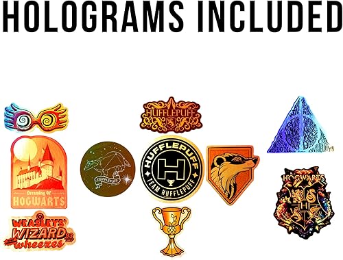 Miniatura 5 de Conquest Journals Harry Potter Hufflepuff - Paquete de calcomanías variadas 120 calcomanías únicas incluyendo 10 hologramas licencia oficial