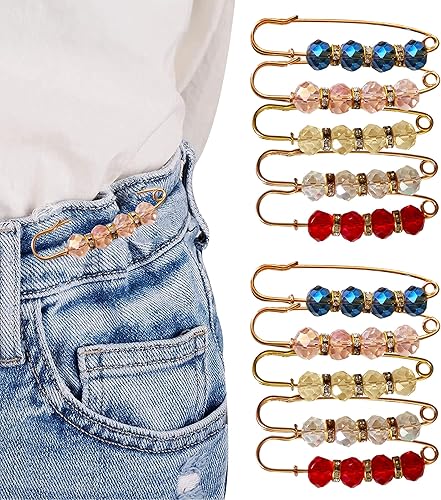 10 broches de CTCTBSJO Weater Chal Clips de cuello de chal, alfileres para camisa, clips de camisa vintage, pin de seguridad para mujeres y niñas,