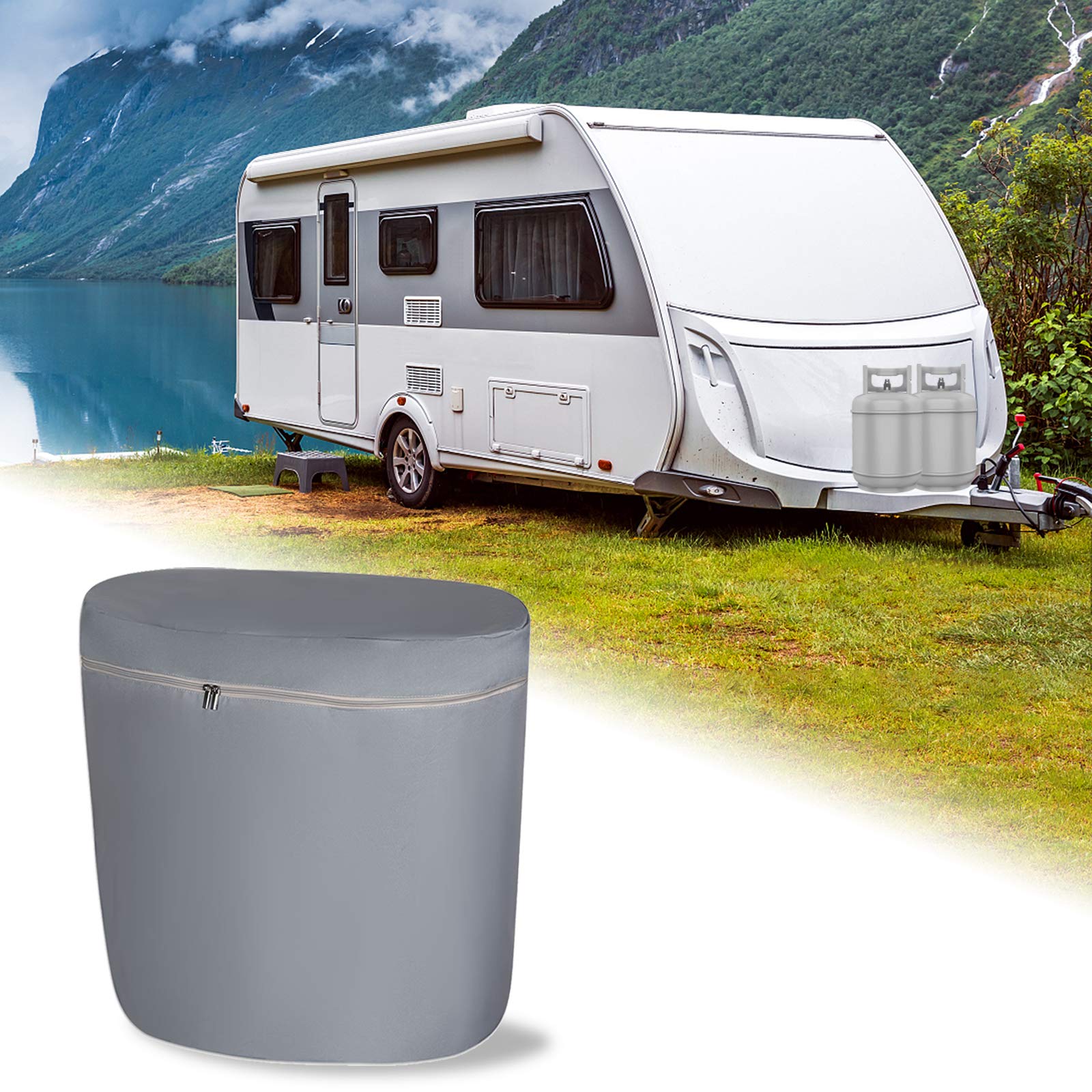 Propane Tank Cover, Camper Double 20LB/30LB/40LB Propane Tank Cover for