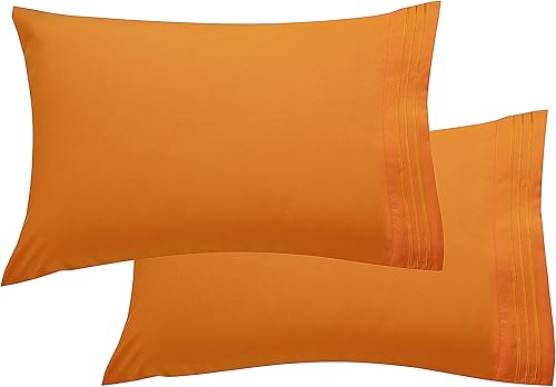 Miniatura 68 de Elegant Comfort Juego de fundas de almohada ultrasuaves de lujo de 2 piezas de microfibra de calidad egipcia de 1500 hilos, doble cepillado, Aqua