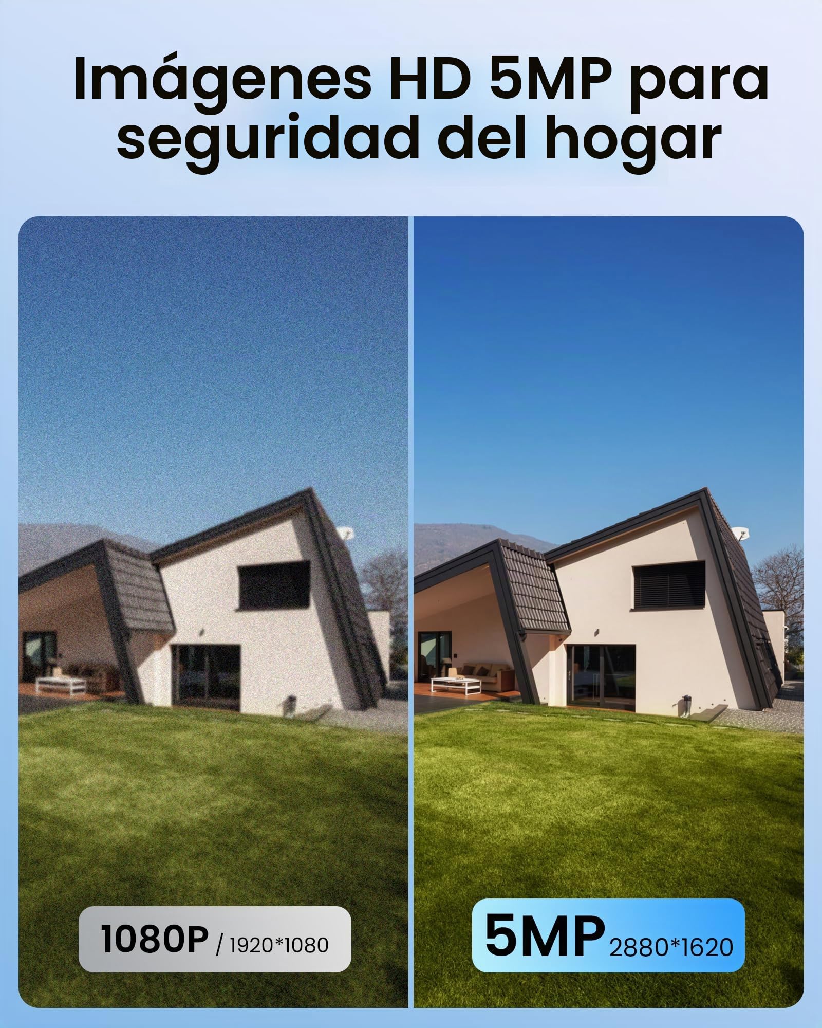 ZOSI 5MP Cámara Vigilancia Seguridad PoE Exterior Pan/Tilt, Detección y Seguimiento de Persona, Visión Nocturna, Cámara Adicional para ZOSI Sistema NVR PoE