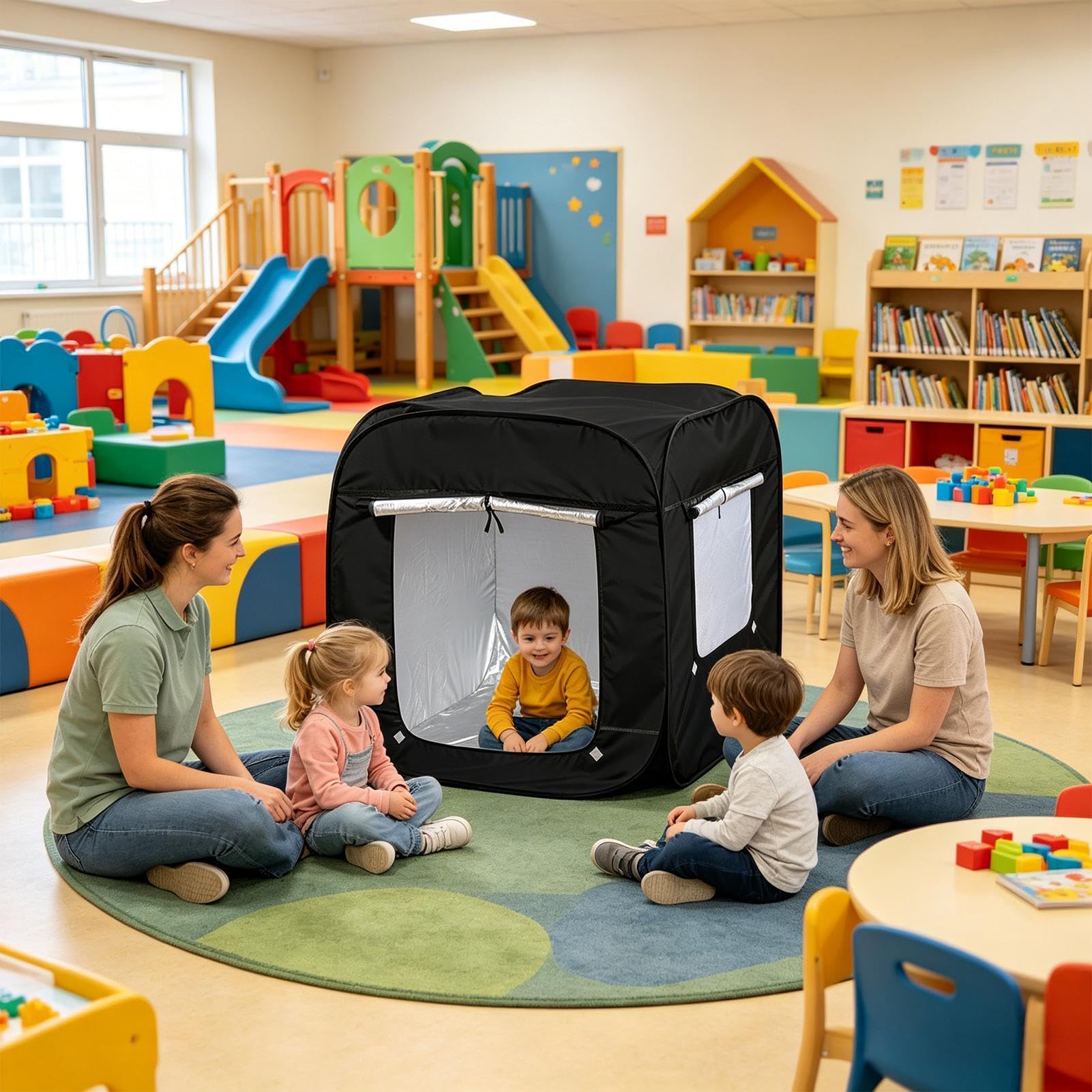 Verdunkelndes SensorikFür Kinder Wasserfestes Tragbares Faltbares Spiel | Großes Blackout Autismus- für Kinder Zimmer Schlafzimmer Haus Camping Garten Reisen Lesen