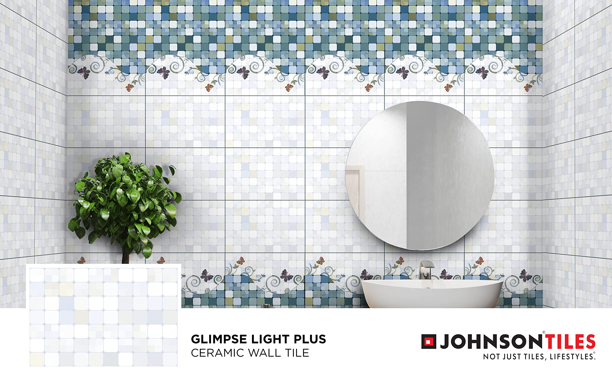 Johnson Tiles Glimpse Light Plus Glossy Ceramic Wall Tile 45x30 |  Desertcart Seychelles, image size:2560x1608