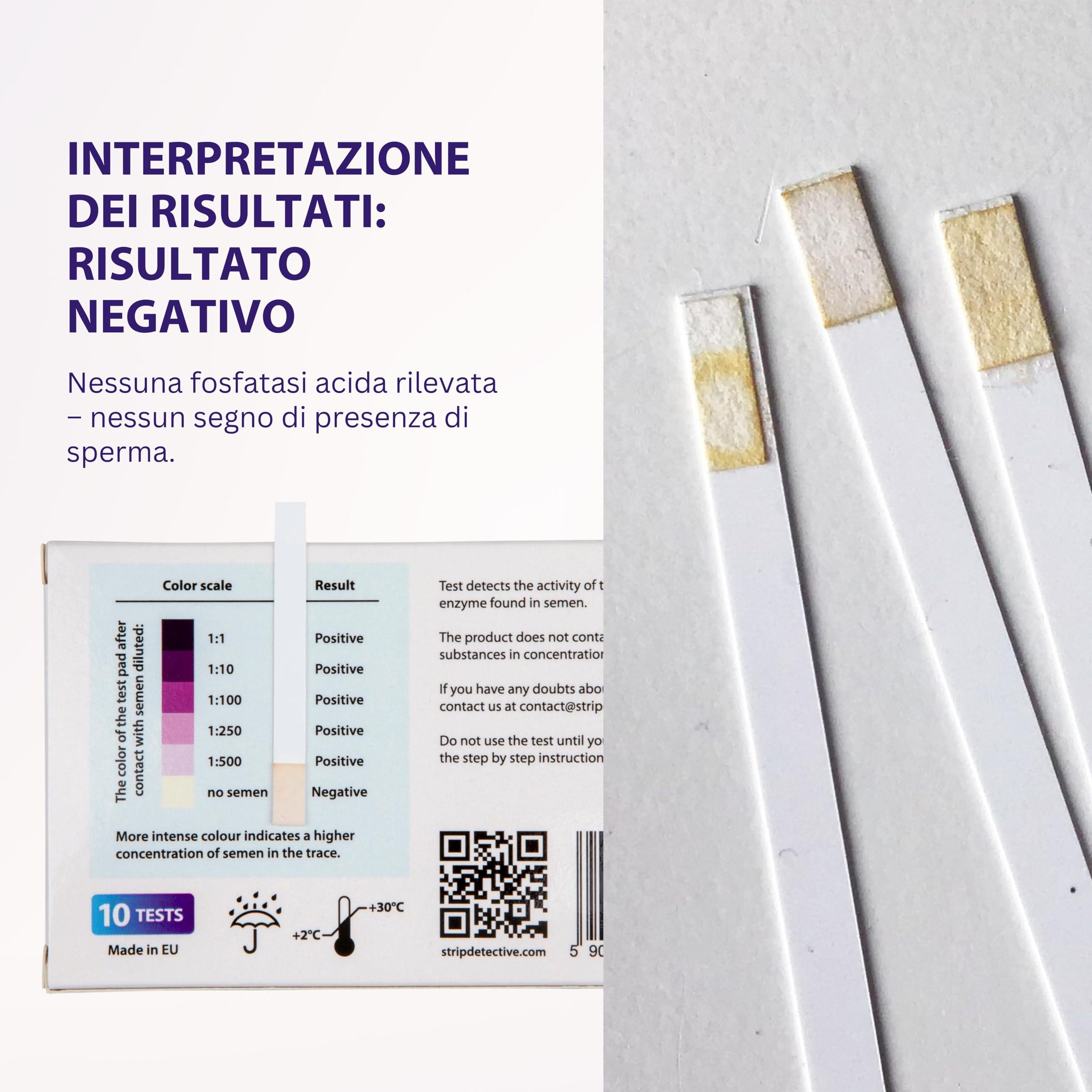 Home Tradimento Test - Test di rilevamento dello sperma, confezione da 10 pezzi