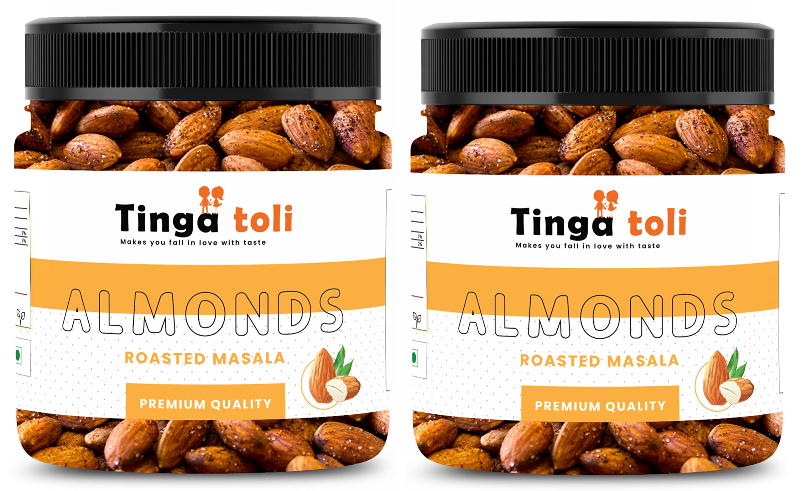 TINGA TOLI Masala Badam Almond (Badam) Masala Almonds Pack of 2 of 250 Grams Total 500 Grams Roasted Flavour High Nutrition Almonds With Spicy Touch [Jar Pack] (B0BGC3F7BN) Amazon Price History, Amazon Price Tracker