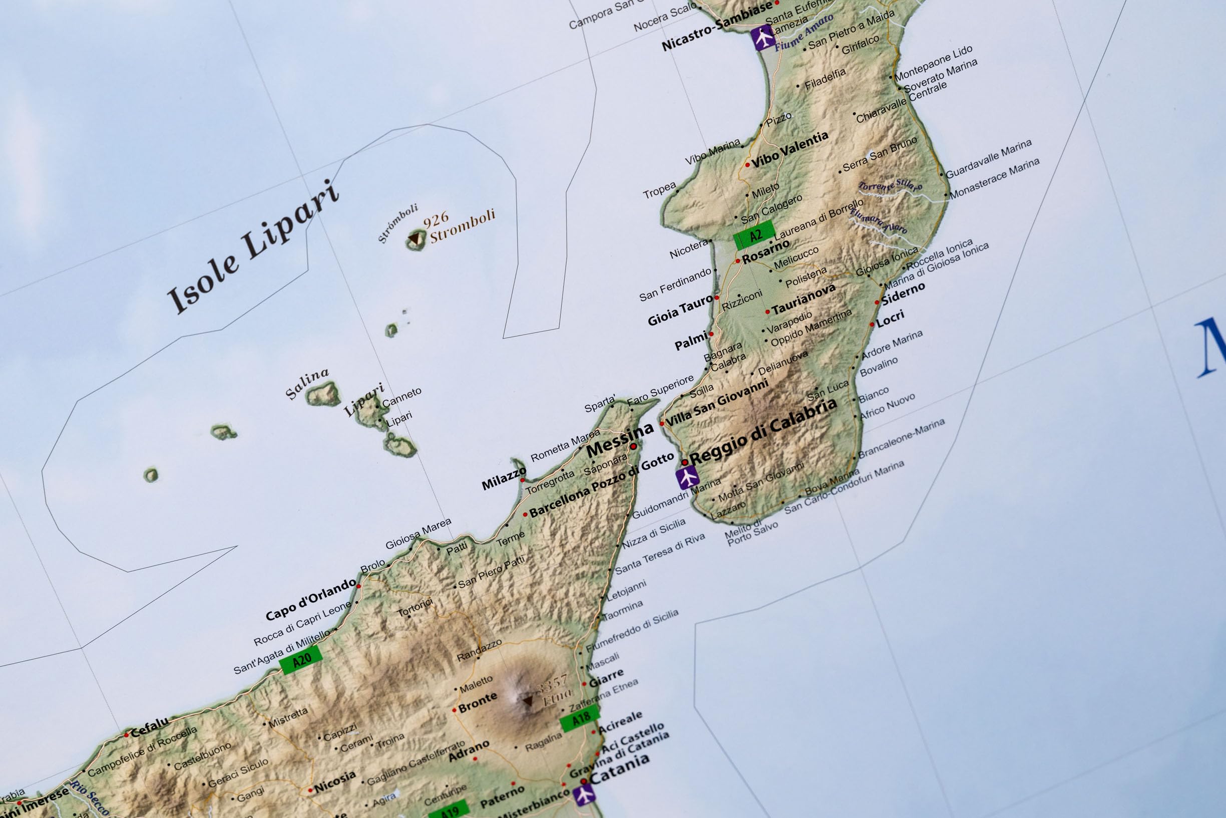 Large map of Italy with full lamination (wall map) 39 x 55 inches, Italian regions - Image 5