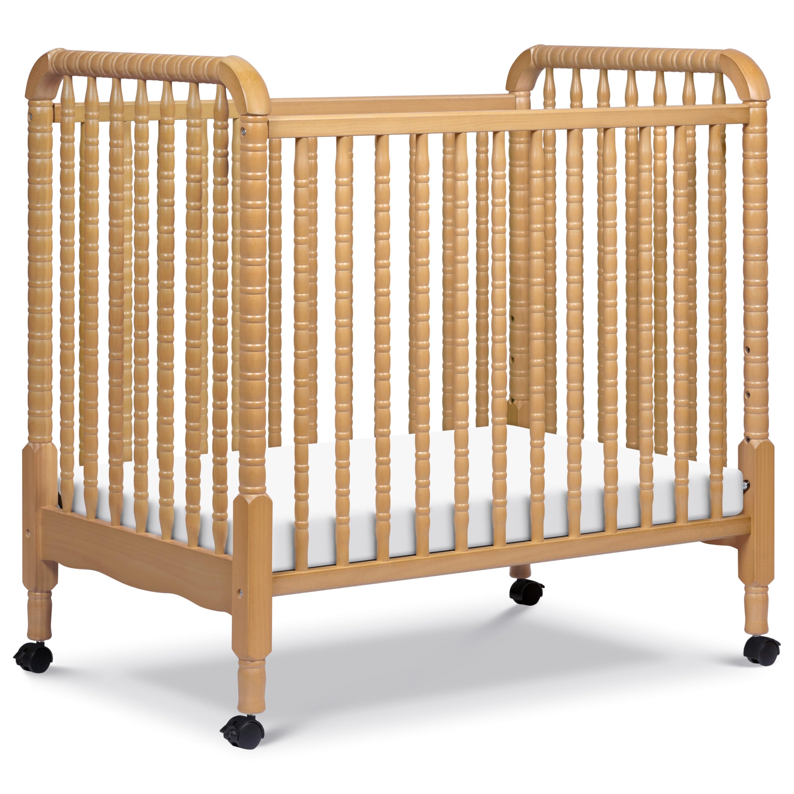 DaVinci Jenny Lind 3-in-1 Convertible Mini Crib, Honey