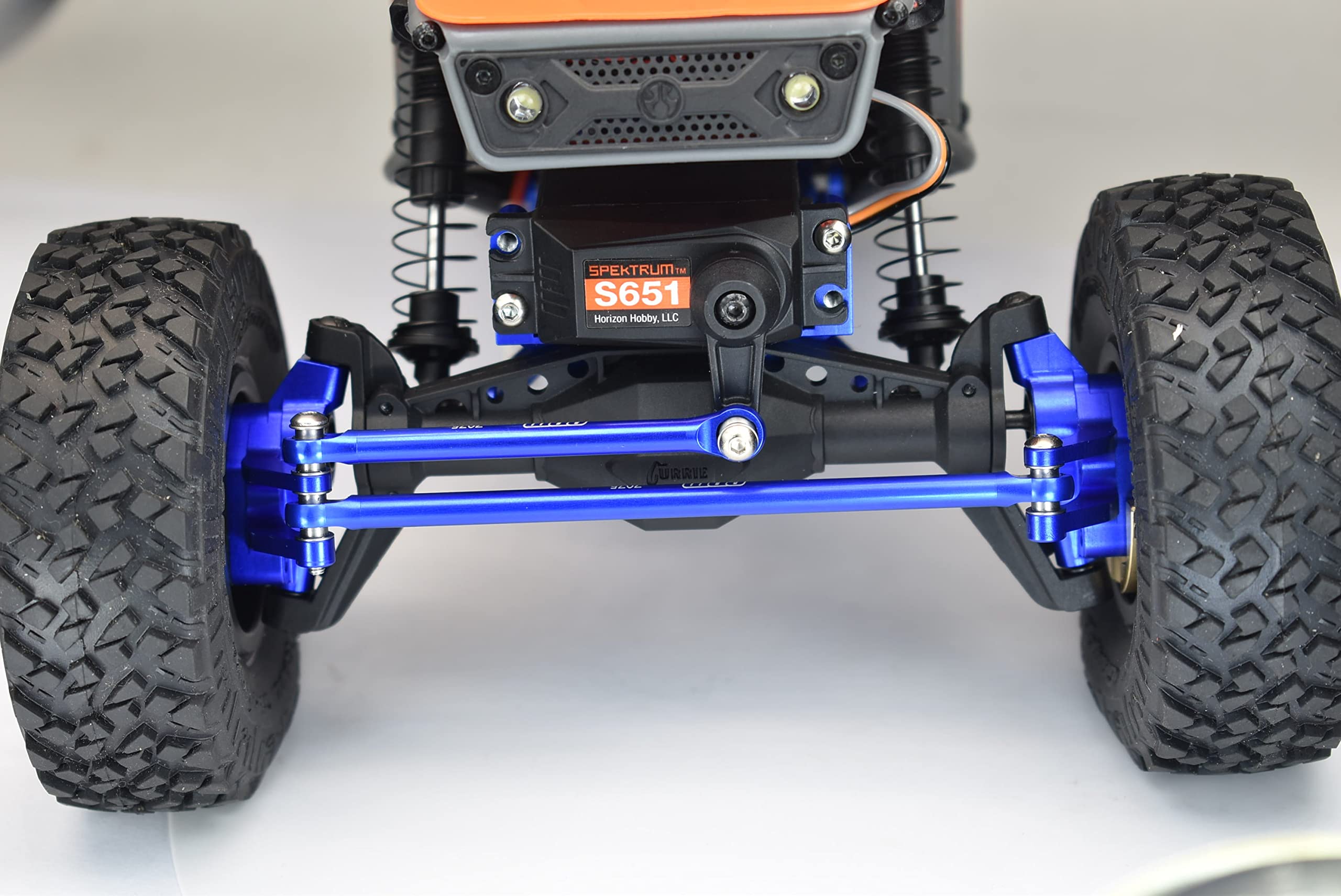 GPM Axial 1/18 UTB18 Capra 4WD Unlimited Trail Buggy AXI01002 Tuning Teile Aluminium 7075-T6 Front Steering Link Rods - Blue