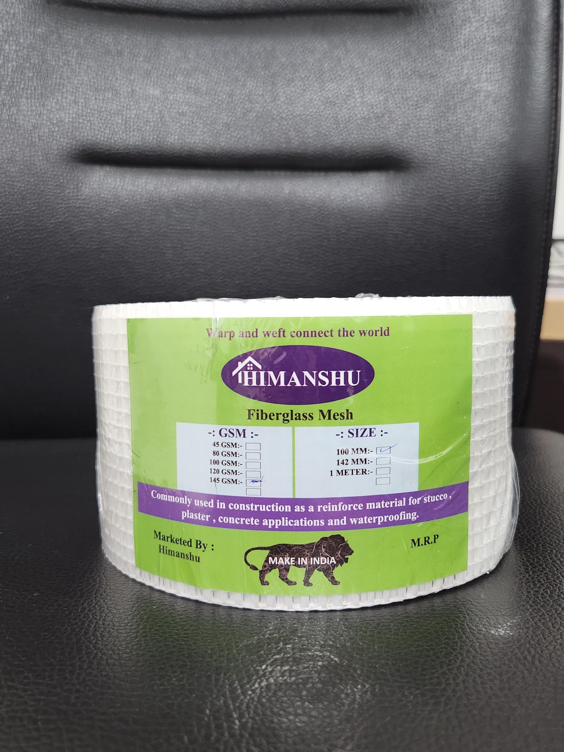 HIMANSHU Factory Fiber Glass Mesh Fiber Roll FOR PLASTER FIBER GLASS MESH FOR PLASTER| Width 100 mm, 4 Inch | Length 50 Meters | Thickness 145 GSM (Pack of 1) (B0CLZK1S4L) Amazon Price History, Amazon Price Tracker