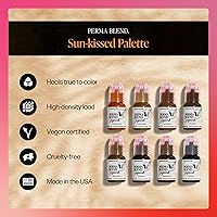 Vista 2 de Perma Blend Pigmento de tinta de tatuaje de cejas rubio jengibre, suministros profesionales de microblading para cejas, botella de 1/2 oz