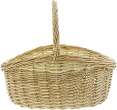 FRANK FLECHTWAREN Ironing Basket Natural White Large 43 x 37 x 18 cm Height 35 cm Versatile