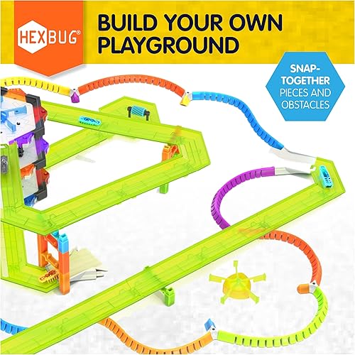 Miniatura 4 de HEXBUG Nanotopia, juguetes sensoriales para niños y gatos con más de 130 piezas y 7 nanoinsectos, kits STEM y mini robot de juguete para niños a