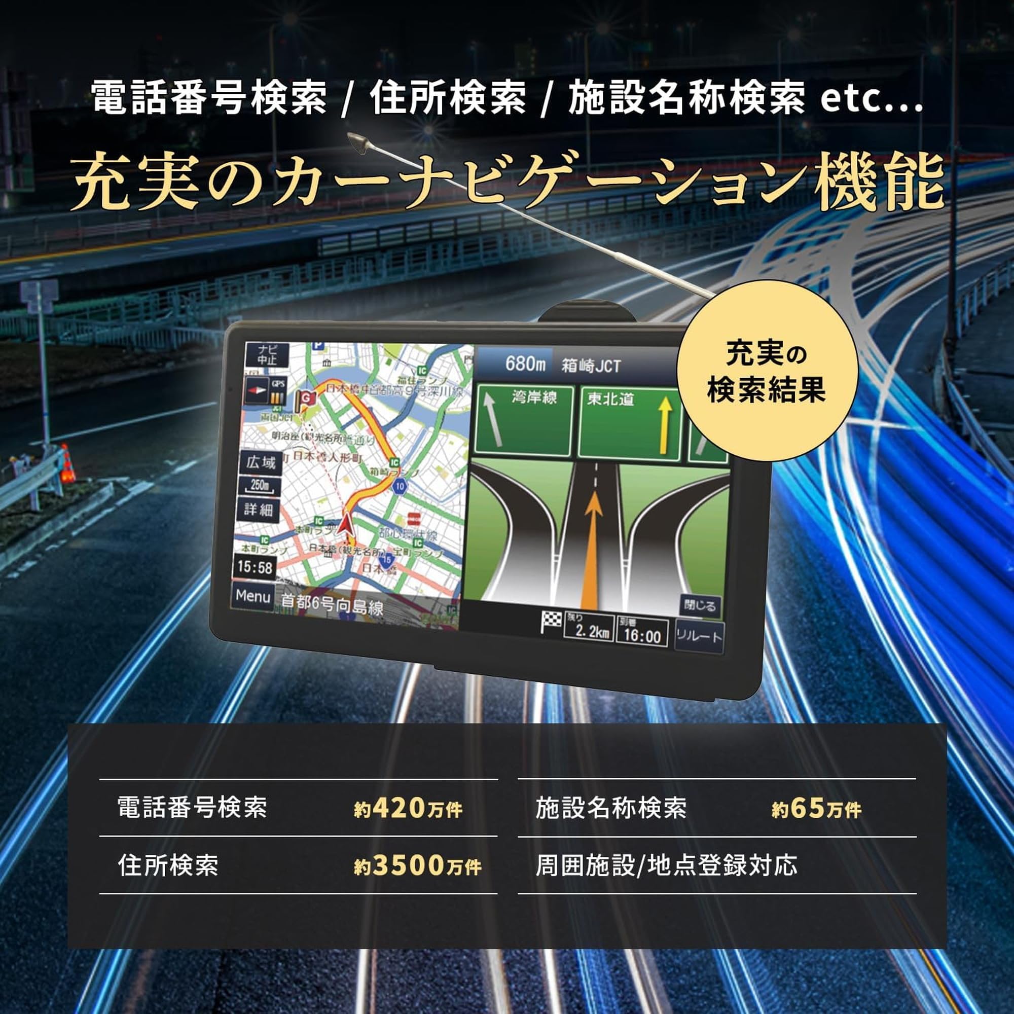 Amazon.co.jp: [東京Deco] 2025最新地図 7インチ ドラレコ付きカーナビ 